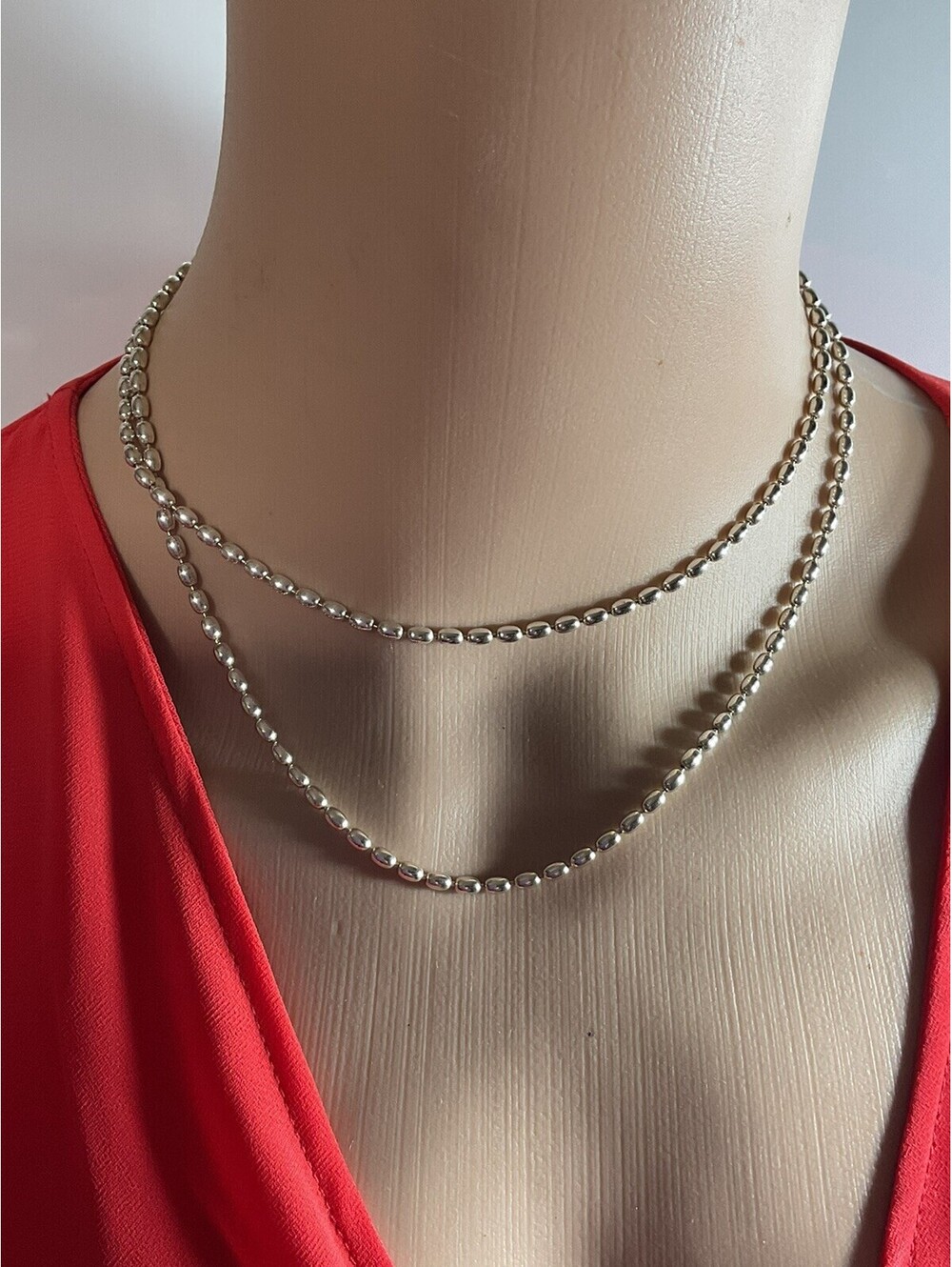 Pandora Sterling Silver Rice Chain 31” Retired